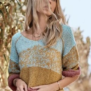 NWT Johnny Was Desert Sunset Pullover Sweater M